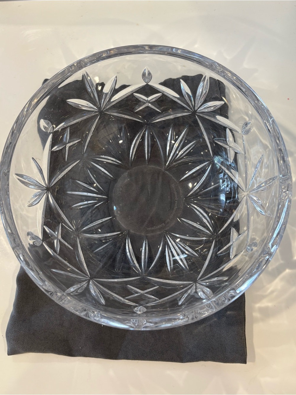Tiffany & Co. Clear Cut Crystal Serving Bowl